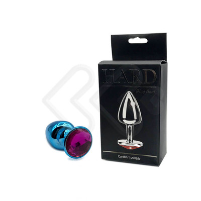 Foto 23 do produto Plug Anal "M" em Metal com Formato Cônico e Pedra na Base - Hard | 6,7 x 3,4 cm | Disponível em Diversas Cores