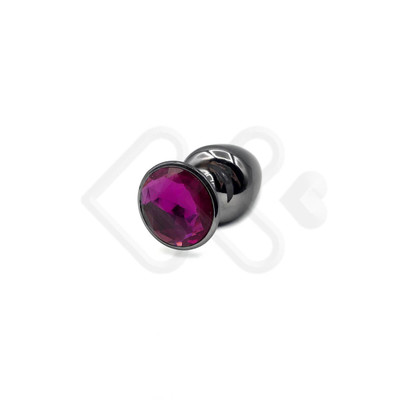 Foto 43 do produto Plug Anal "M" em Metal com Formato Cônico e Pedra na Base - Hard | 6,7 x 3,4 cm | Disponível em Diversas Cores