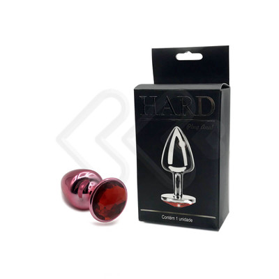 Foto 19 do produto Plug Anal "M" em Metal com Formato Cônico e Pedra na Base - Hard | 6,7 x 3,4 cm | Disponível em Diversas Cores