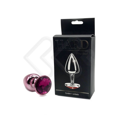 Foto 47 do produto Plug Anal "M" em Metal com Formato Cônico e Pedra na Base - Hard | 6,7 x 3,4 cm | Disponível em Diversas Cores