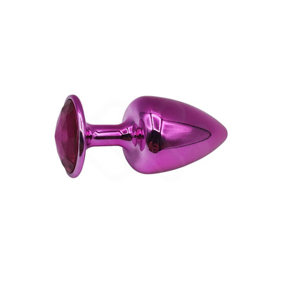 Foto 7 do produto Plug Anal "M" em Metal com Formato Cônico e Pedra na Base - Hard | 6,7 x 3,4 cm | Disponível em Diversas Cores