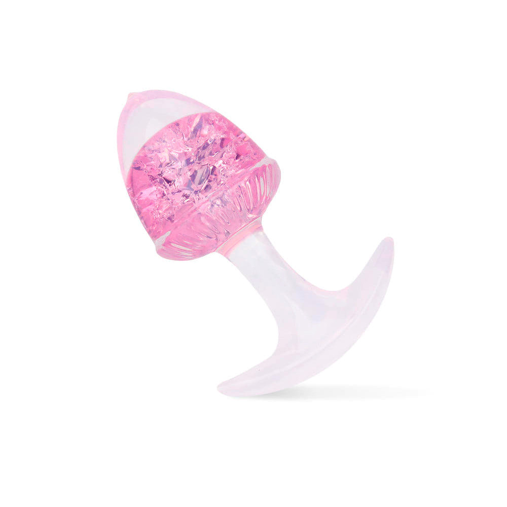 Plug Anal ''M'' de Silicone Platina Com Esfera de Vidro Interna - YouVibe | 7,4 x 3,8 cm | Disponível em 6 Cores - 14