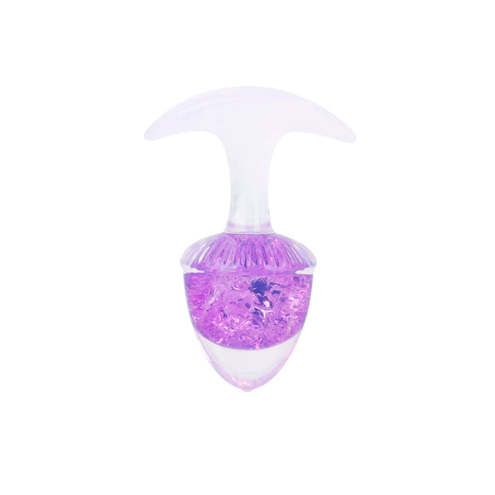 Plug Anal ''M'' de Silicone Platina Com Esfera de Vidro Interna - YouVibe | 7,4 x 3,8 cm | Disponível em 6 Cores - 19