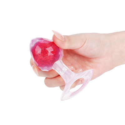 Plug Anal M em Silicone Platina, Formato Cônico com Esfera Interna e Alça de Segurança - YouVibe | 7 x 3,8 cm | Disponível em 5 Cores