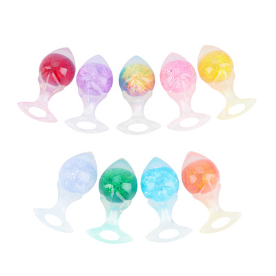 Plug Anal M em Silicone Platina, Formato Cônico com Esfera Interna e Alça de Segurança - YouVibe | 7,2 x 4 cm | Disponível em 6 Cores