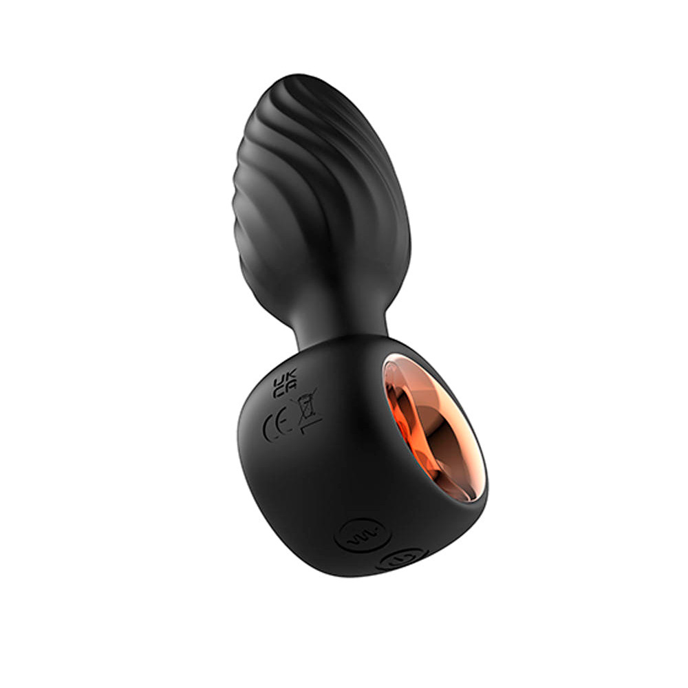 Plug Anal ''M'' em Silicone Sedoso com 9 Modos de Vibrações, Rotações Poderosas e Carregamento vai Cabo USB - AISI Bump Orgasm | 7,5 x 3,4 cm - 6
