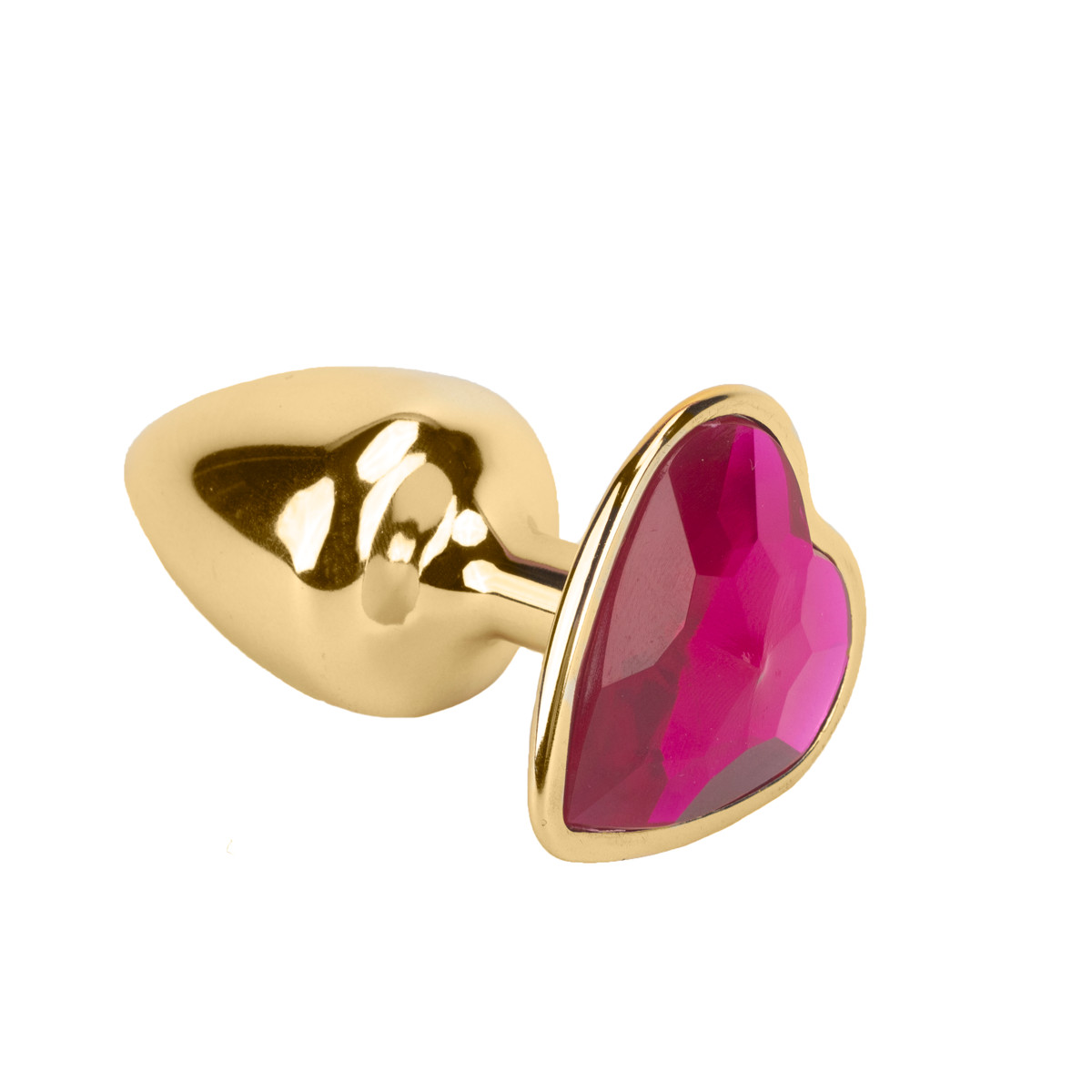 Plug Anal em Metal com Formato Cônico e Joia em Detalhe de Coração - Hard | 6 x 2,9 cm | Disponível em 4 Cores - 9