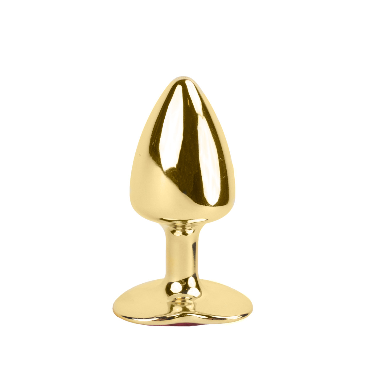 Plug Anal em Metal com Formato Cônico e Joia em Detalhe de Coração - Hard | 6 x 2,9 cm | Disponível em 4 Cores - 11