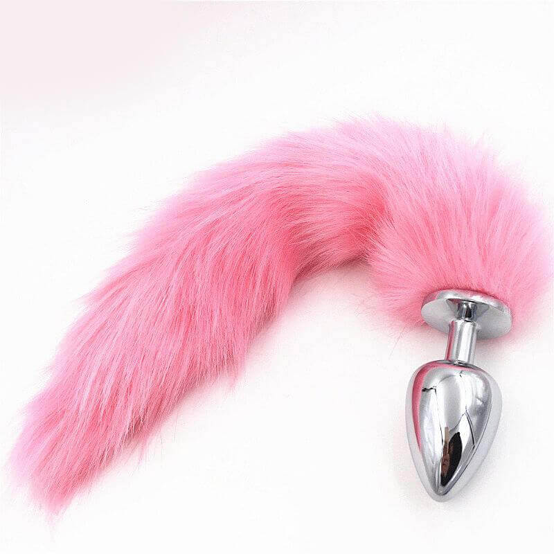 Plug Anal de Metal em Formato Cônico e Realístico Rabo de Raposa - Sexy Import | Disponível em 2 Cores - 3