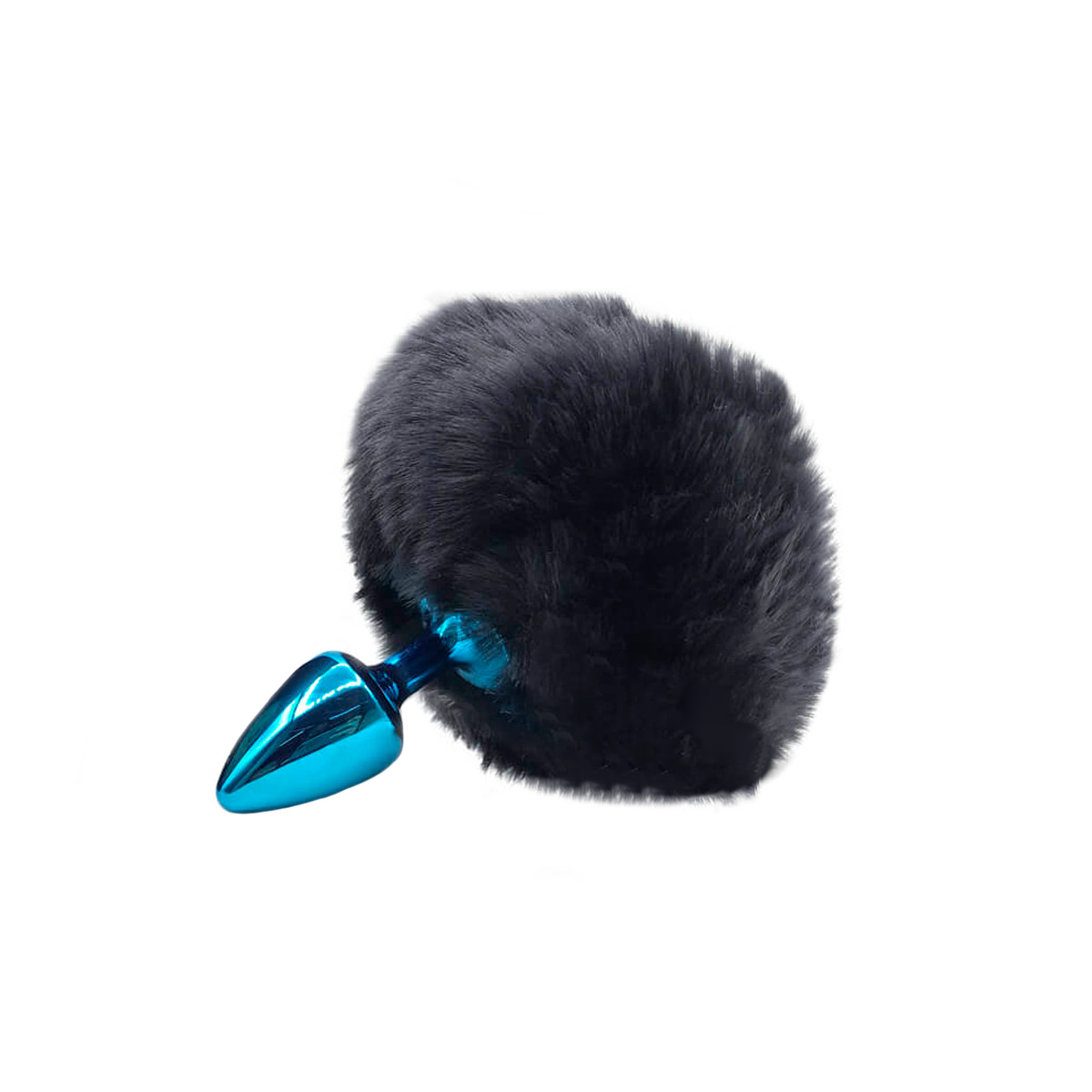 Plug Anal Tamanho ''P'' em Metal com Pompom - 5,4 x 2,6 cm | Hard | Disponível em 10 Cores - 10