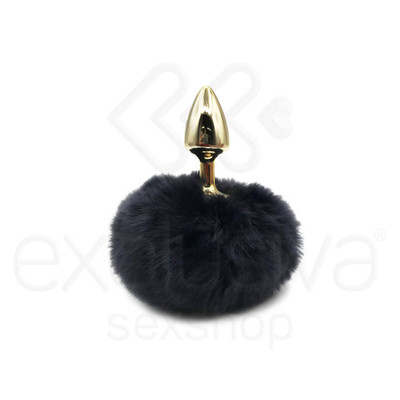 Foto 16 do produto Plug Anal Tamanho ''P'' em Metal com Pompom - 5,4 x 2,6 cm | Hard | Disponível em 10 Cores