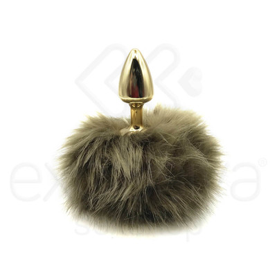 Foto 18 do produto Plug Anal Tamanho ''P'' em Metal com Pompom - 5,4 x 2,6 cm | Hard | Disponível em 10 Cores