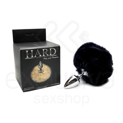 Foto 9 do produto Plug Anal Tamanho ''P'' em Metal com Pompom - 5,4 x 2,6 cm | Hard | Disponível em 10 Cores
