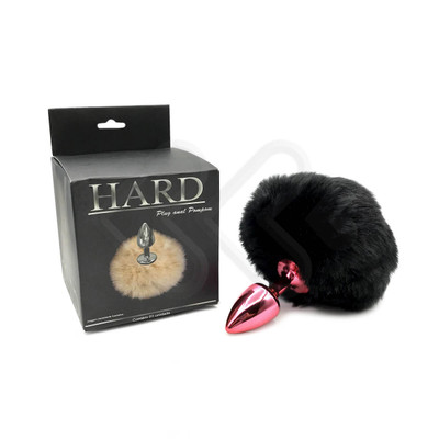Foto 5 do produto Plug Anal Tamanho ''P'' em Metal com Pompom - 5,4 x 2,6 cm | Hard | Disponível em 10 Cores