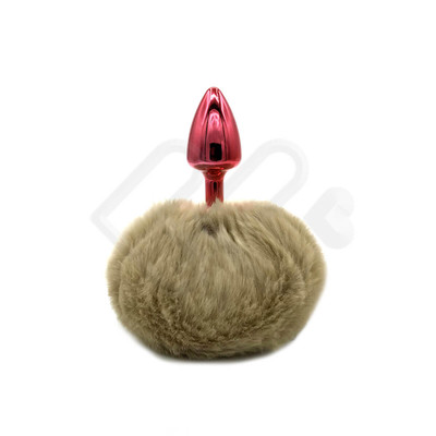 Foto 8 do produto Plug Anal Tamanho ''P'' em Metal com Pompom - 5,4 x 2,6 cm | Hard | Disponível em 10 Cores