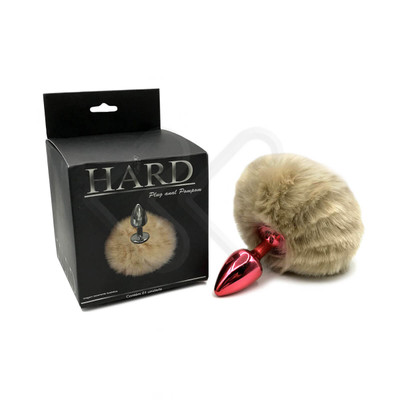 Foto 7 do produto Plug Anal Tamanho ''P'' em Metal com Pompom - 5,4 x 2,6 cm | Hard | Disponível em 10 Cores