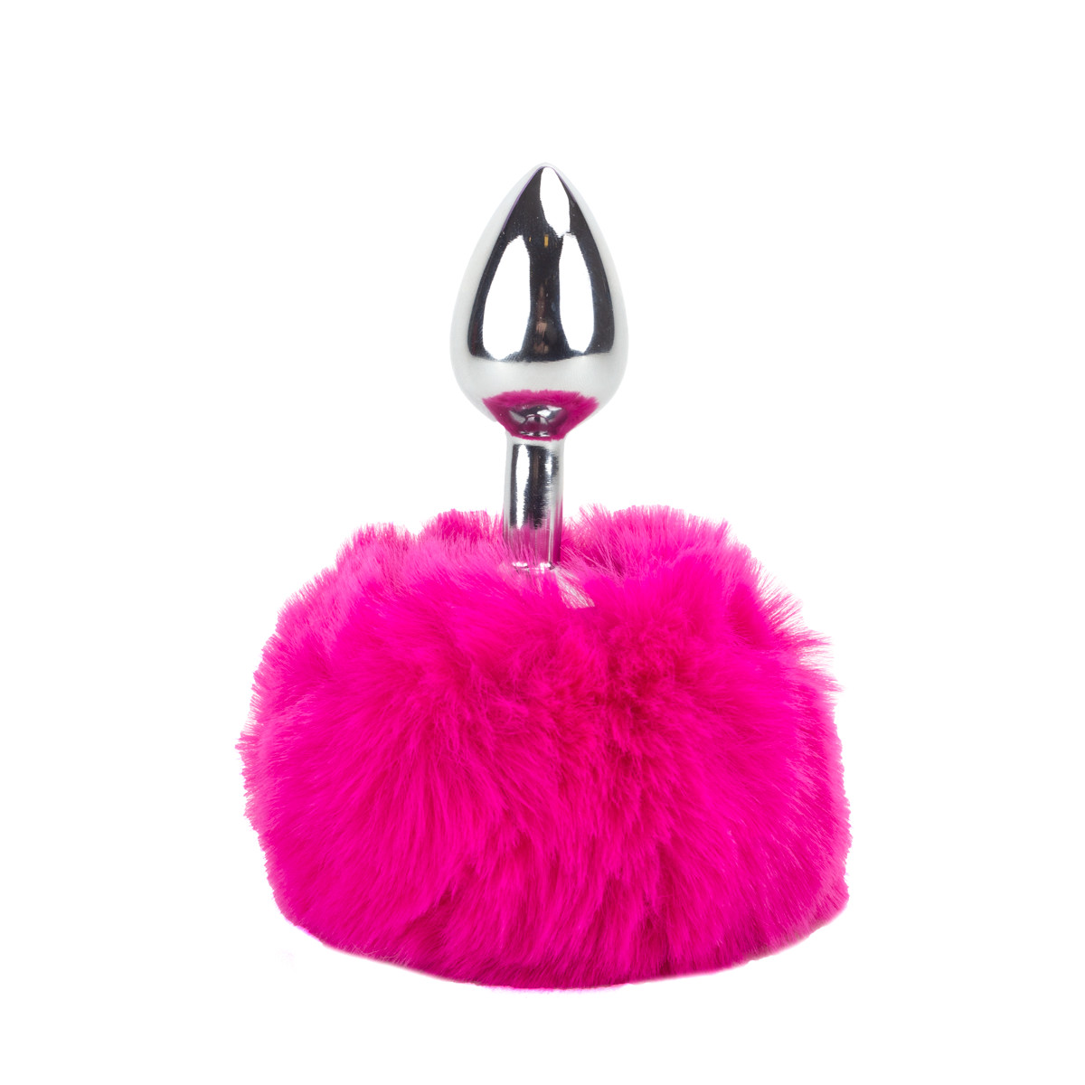 Plug Anal Tamanho "P" em Metal com Pompom - Anal Plug Stainless | 5,8 x 2,7 cm | Disponível em 7 Cores - 19