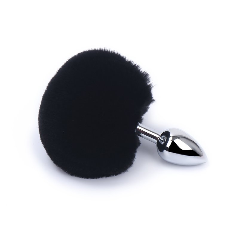 Plug Anal Tamanho "P" em Metal com Pompom - Anal Plug Stainless | 5,8 x 2,7 cm | Disponível em 7 Cores - 6