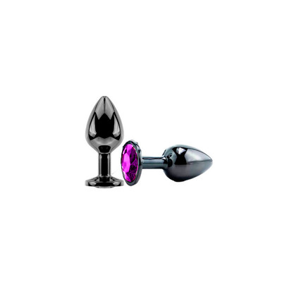 Foto 2 do produto Plug Anal em Metal no Tamanho ''P'' com Joia em sua Base - Seamless Butt Plug Starting | 5,6 x 2,7 cm | Disponível em 3 Cores