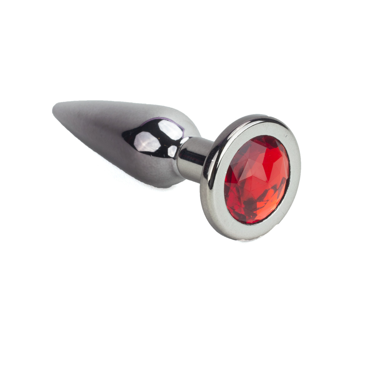 Plug Anal Ônix no Formato Cônico Slim com Detalhe de Pedra Brilhante na Base - Hard | 10 x 2,7 cm | Disponível em 3 Cores - 4