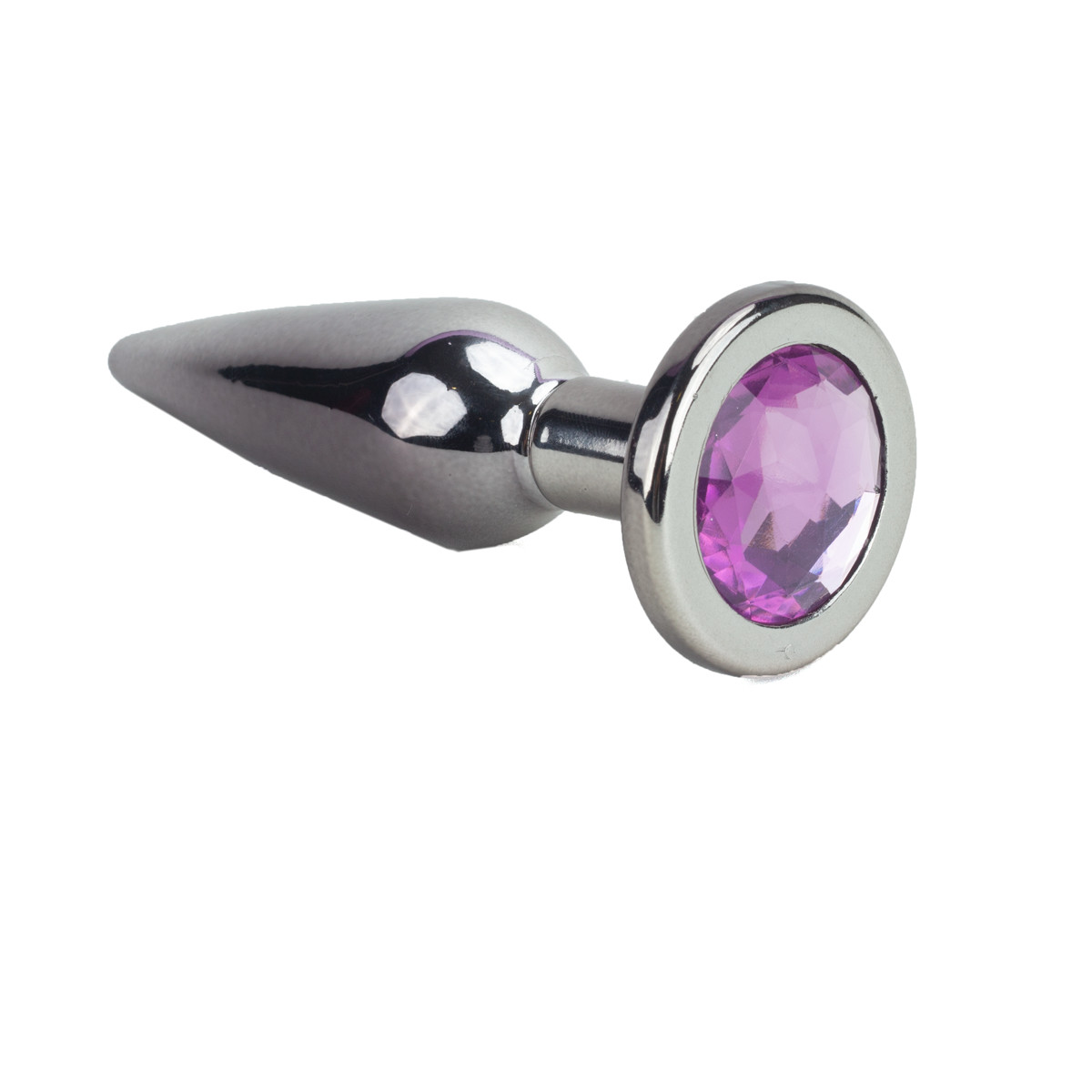 Plug Anal Ônix no Formato Cônico Slim com Detalhe de Pedra Brilhante na Base - Hard | 10 x 2,7 cm | Disponível em 3 Cores - 5