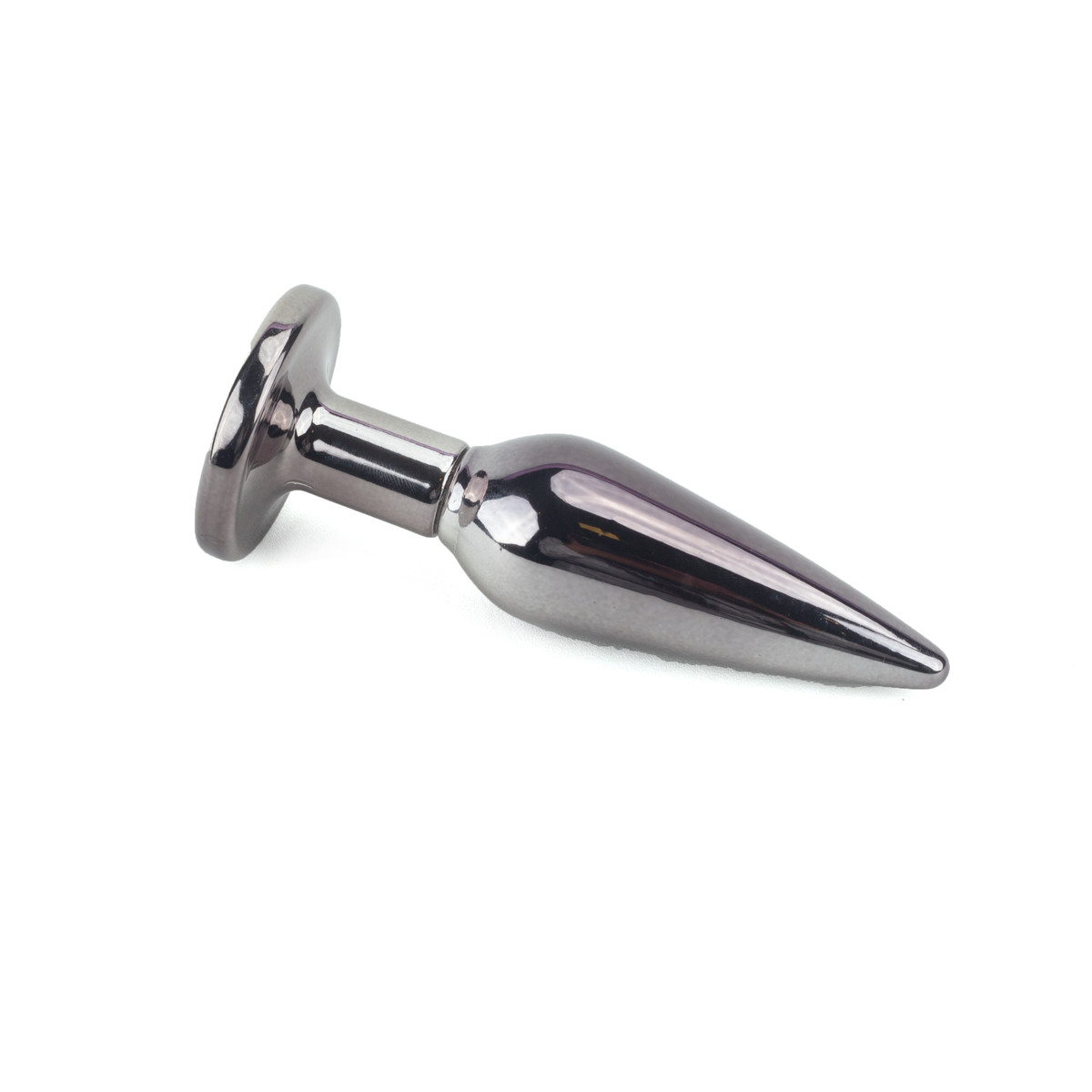 Plug Anal Ônix no Formato Cônico Slim com Detalhe de Pedra Brilhante na Base - Hard | 10 x 2,7 cm | Disponível em 3 Cores - 2