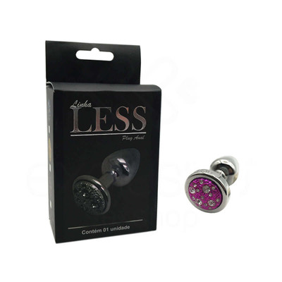 Foto 5 do produto Plug Anal "P" em ABS Atóxico com Formato Cônico e Detalhes de Jóias Cravejado - Hard Less | 5,4 x 2,6 cm | Disponível em 14 Cores