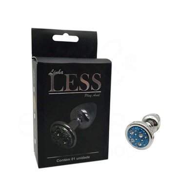 Foto 14 do produto Plug Anal "P" em ABS Atóxico com Formato Cônico e Detalhes de Jóias Cravejado - Hard Less | 5,4 x 2,6 cm | Disponível em 14 Cores
