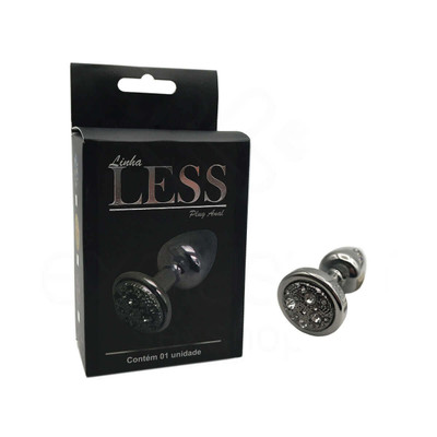 Foto 2 do produto Plug Anal "P" em ABS Atóxico com Formato Cônico e Detalhes de Jóias Cravejado - Hard Less | 5,4 x 2,6 cm | Disponível em 14 Cores