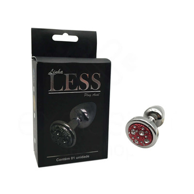 Foto 8 do produto Plug Anal "P" em ABS Atóxico com Formato Cônico e Detalhes de Jóias Cravejado - Hard Less | 5,4 x 2,6 cm | Disponível em 14 Cores