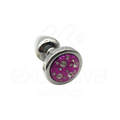 Foto 6 do produto Plug Anal "P" em ABS Atóxico com Formato Cônico e Detalhes de Jóias Cravejado - Hard Less | 5,4 x 2,6 cm | Disponível em 14 Cores