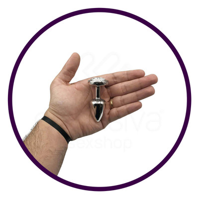 Foto 19 do produto Plug Anal "P" em ABS Atóxico com Formato Cônico e Detalhes de Jóias Cravejado - Hard Less | 5,4 x 2,6 cm | Disponível em 14 Cores