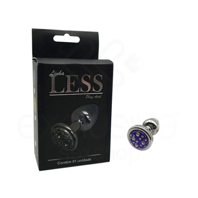 Foto 20 do produto Plug Anal "P" em ABS Atóxico com Formato Cônico e Detalhes de Jóias Cravejado - Hard Less | 5,4 x 2,6 cm | Disponível em 14 Cores