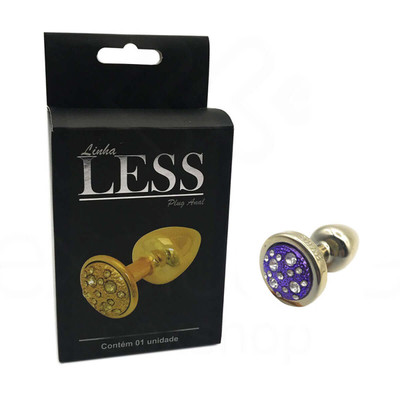 Foto 33 do produto Plug Anal "P" em ABS Atóxico com Formato Cônico e Detalhes de Jóias Cravejado - Hard Less | 5,4 x 2,6 cm | Disponível em 14 Cores