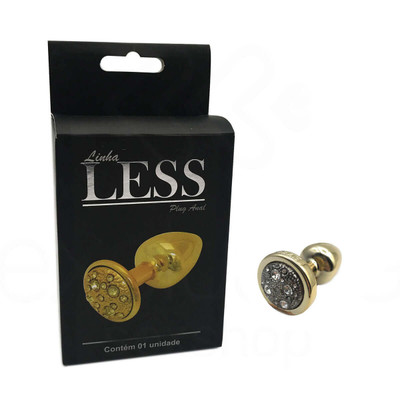 Foto 30 do produto Plug Anal "P" em ABS Atóxico com Formato Cônico e Detalhes de Jóias Cravejado - Hard Less | 5,4 x 2,6 cm | Disponível em 14 Cores