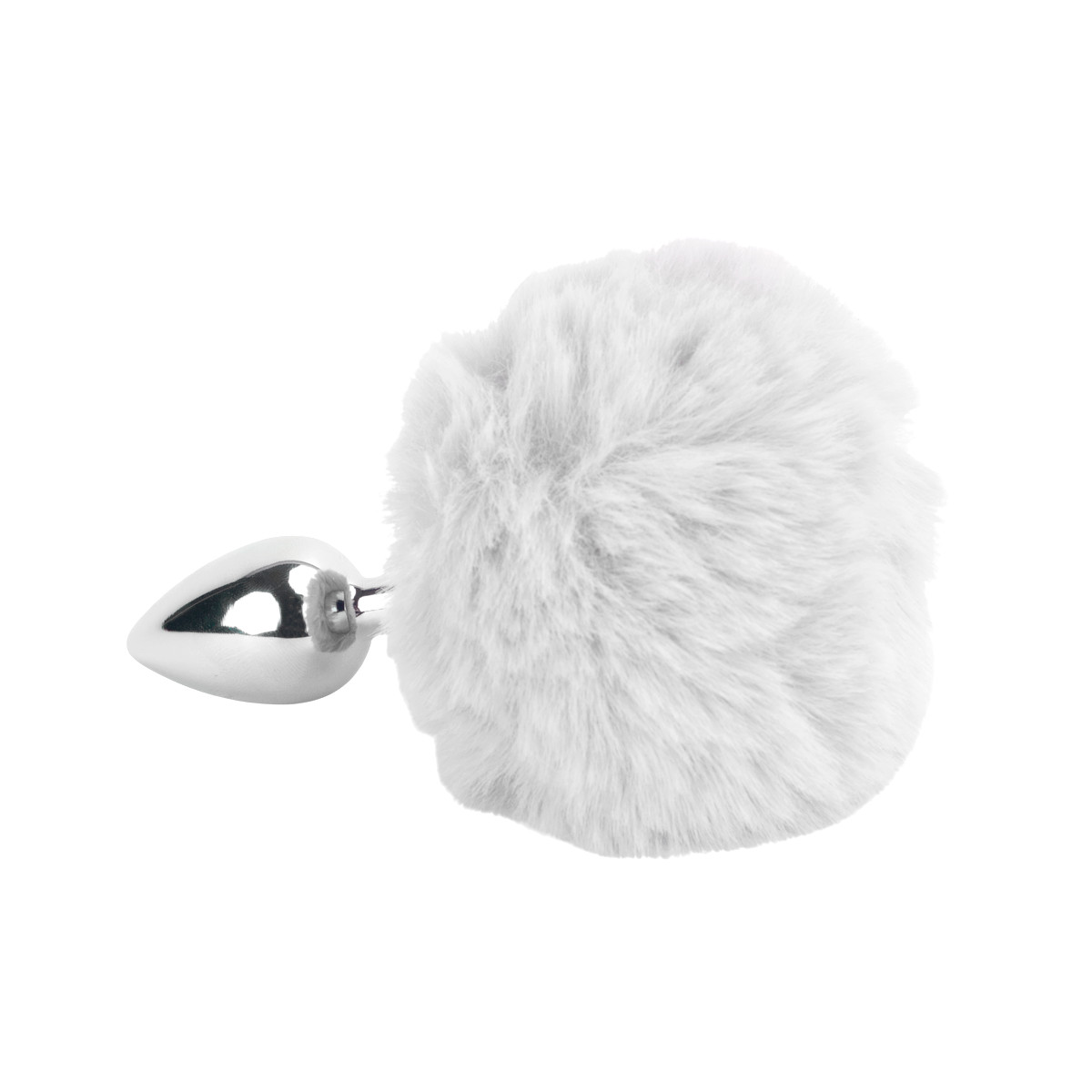 Plug Anal "P" em Aço Inoxidável com Pompom | 6 x 2,7 cm | Disponível em 8 Cores - 6