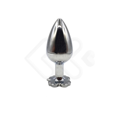 Foto 9 do produto Plug Anal "P"em Aço com Joias na Base no Formato de Trevo - Sexy Import | 6 x 2,7 cm | Disponível em 6 Cores
