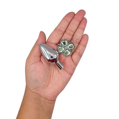 Plug Anal "P"em Aço com Joias na Base no Formato de Trevo - Sexy Import | 6 x 2,7 cm | Disponível em 6 Cores