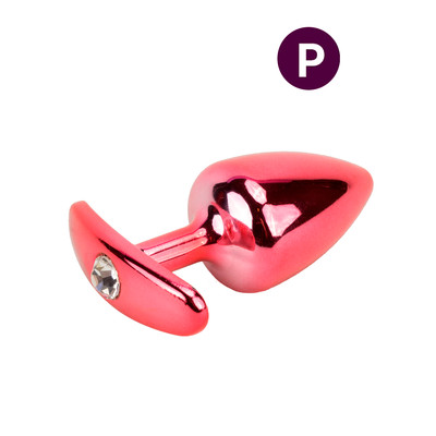 Plug Anal "P" Cônico em Metal com Strass e Base Removível - Hard | 5,8 x 2,6 cm | Disponível em 7 Cores