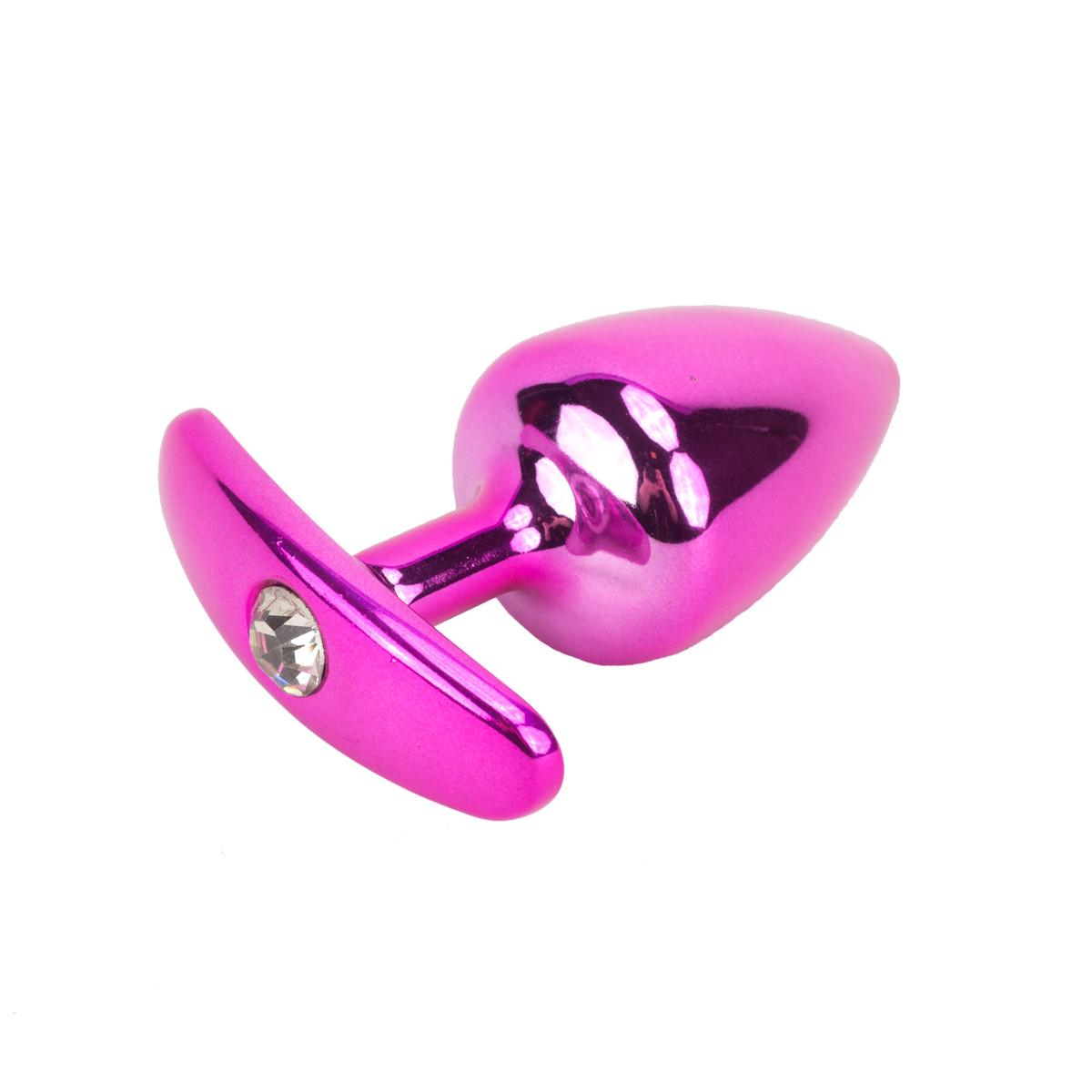 Plug Anal "P" Cônico em Metal com Strass e Base Removível - Hard | 5,8 x 2,6 cm | Disponível em 7 Cores - 5