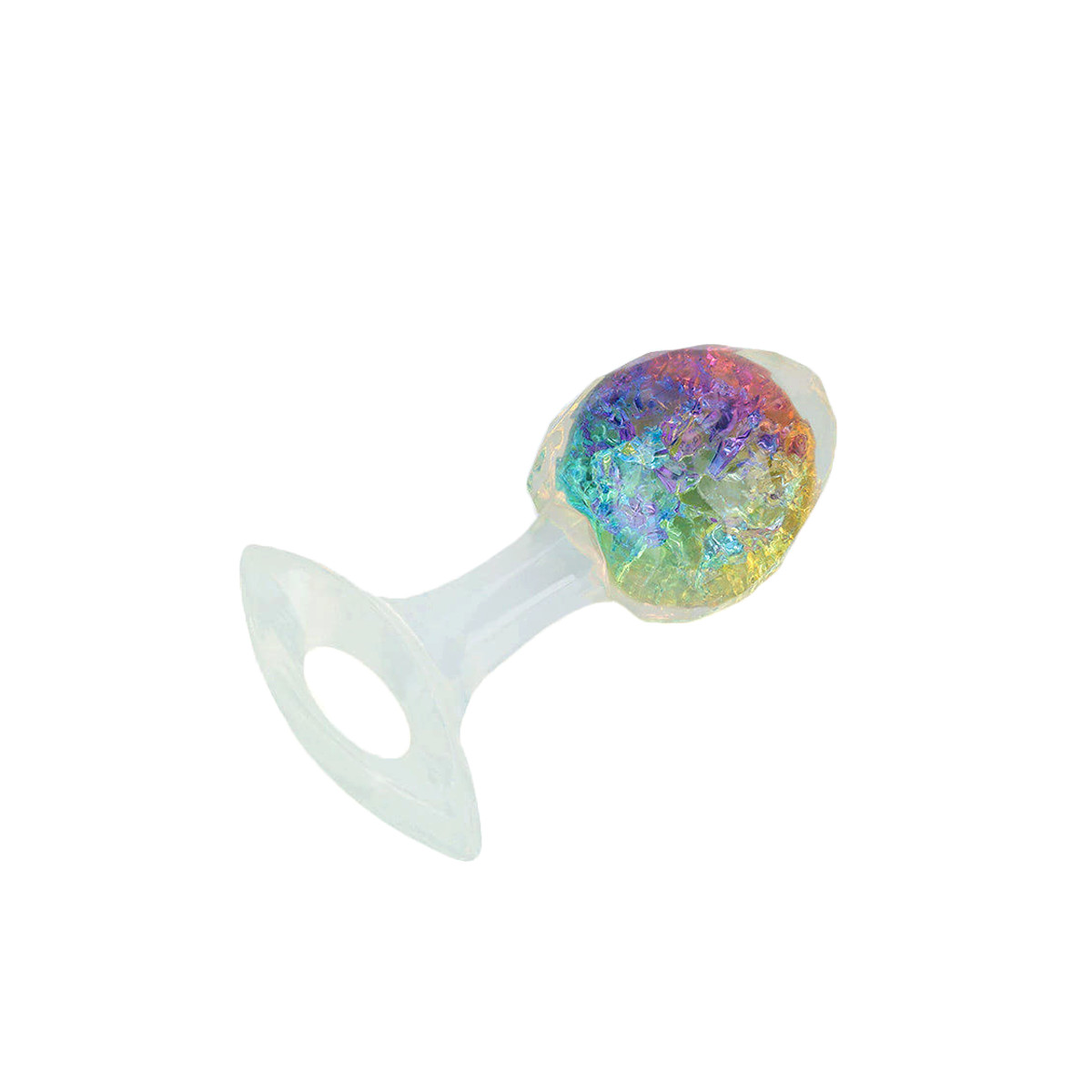 Plug Anal P em Formato Cônico de Diamante com Esfera Interna e Alça de Segurança - YouVibe | 6,4 x 3,2 cm | Disponível em 6 Cores - 7