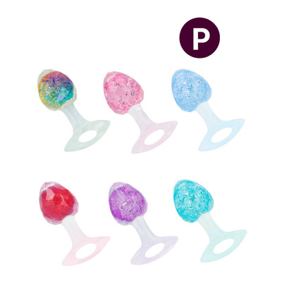 Plug Anal "P" em Formato Cônico de Diamante com Esfera Interna e Alça de Segurança - YouVibe | 6,4 x 3,2 cm | Disponível em 6 Cores