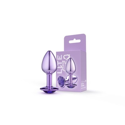 Foto 4 do produto Plug Anal "P" no Formato Cônico Metalizado com Detalhe de Pedra na Base- Sexy Fantasy Lite | 6,5 x 2,6 cm | Disponível em 5 Cores