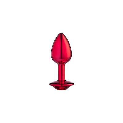 Foto 2 do produto Plug Anal "P" no Formato Cônico Metalizado com Detalhe de Pedra na Base- Sexy Fantasy Lite | 6,5 x 2,6 cm | Disponível em 5 Cores