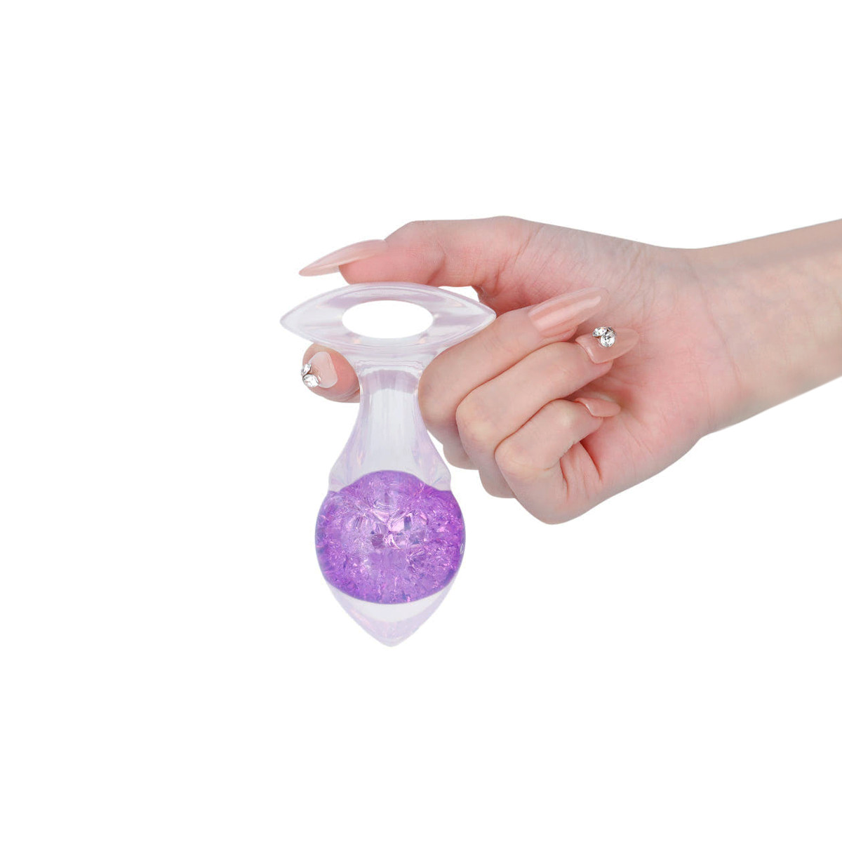 Plug Anal P em Formato Cônico, Silicone Platina com Esfera interna e Alça de Segurança - YouVibe | 6,5 x 3,3 cm | Disponível em 6 Cores - 21