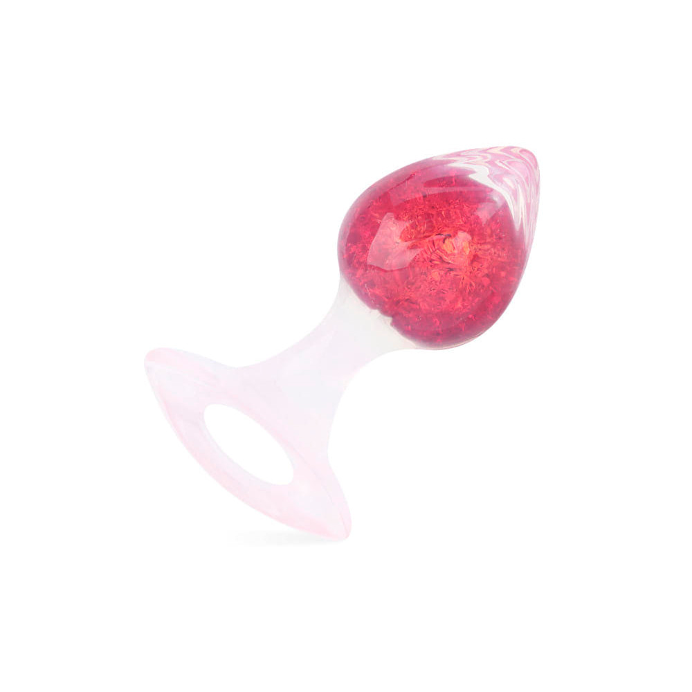 Plug Anal ''P'' de Silicone Platina Com Esfera de Vidro Interna, Alça e Detalhe de Coração - YouVibe | 6,7 x 3 cm | Disponível em 6 Cores - 2