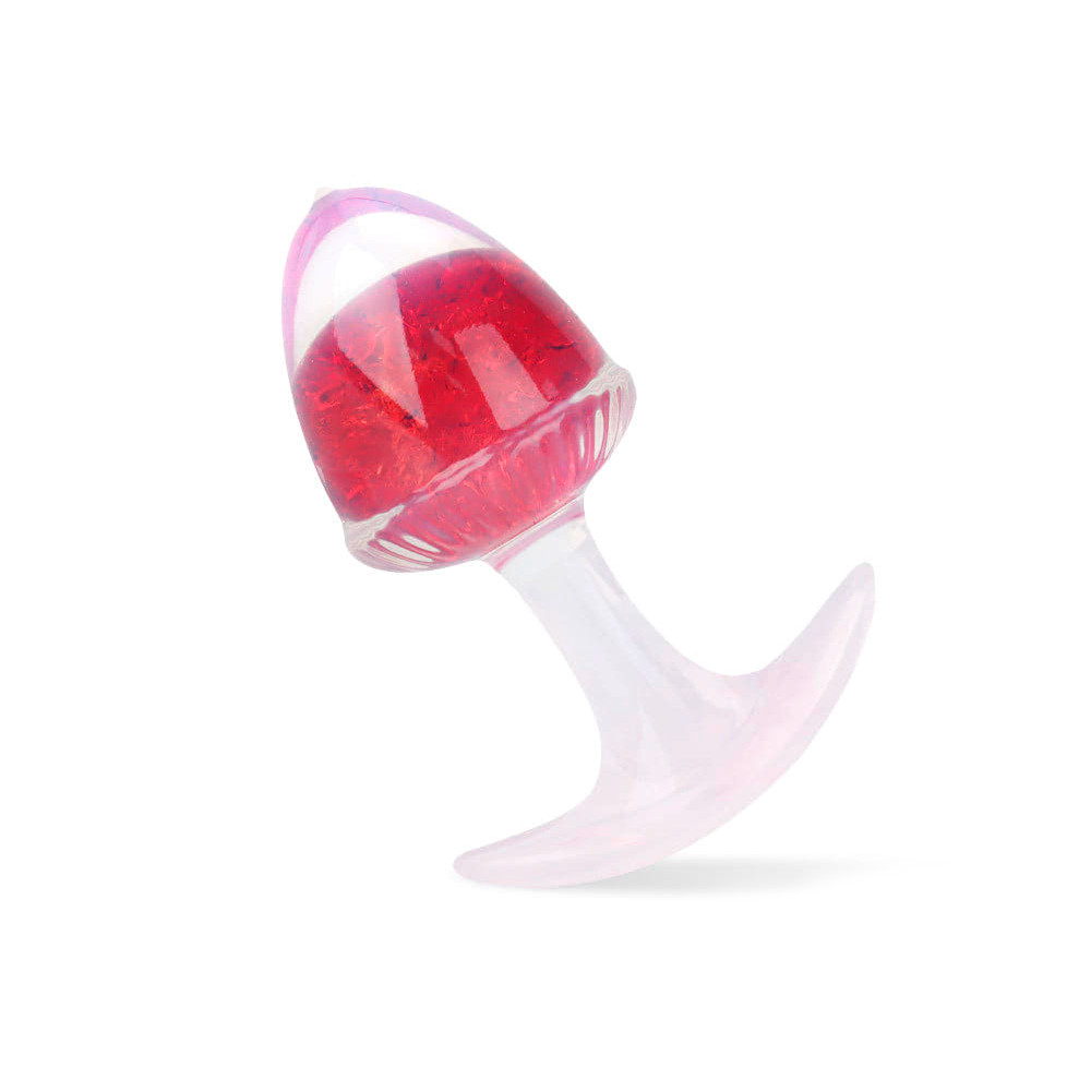 Plug Anal ''P'' de Silicone Platina Com Esfera de Vidro Interna - YouVibe | 6,9 x 3,3 cm | Disponível em 6 Cores - 24