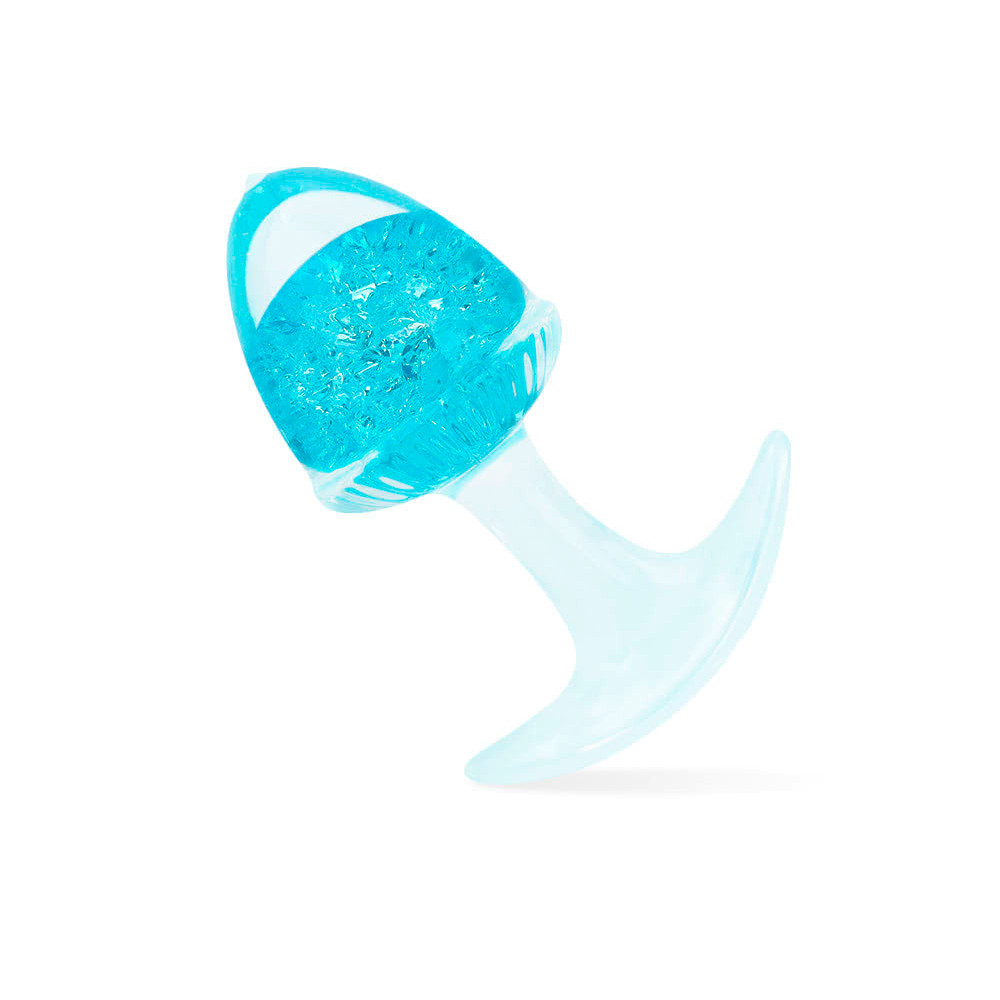 Plug Anal ''P'' de Silicone Platina Com Esfera de Vidro Interna - YouVibe | 6,9 x 3,3 cm | Disponível em 6 Cores - 6