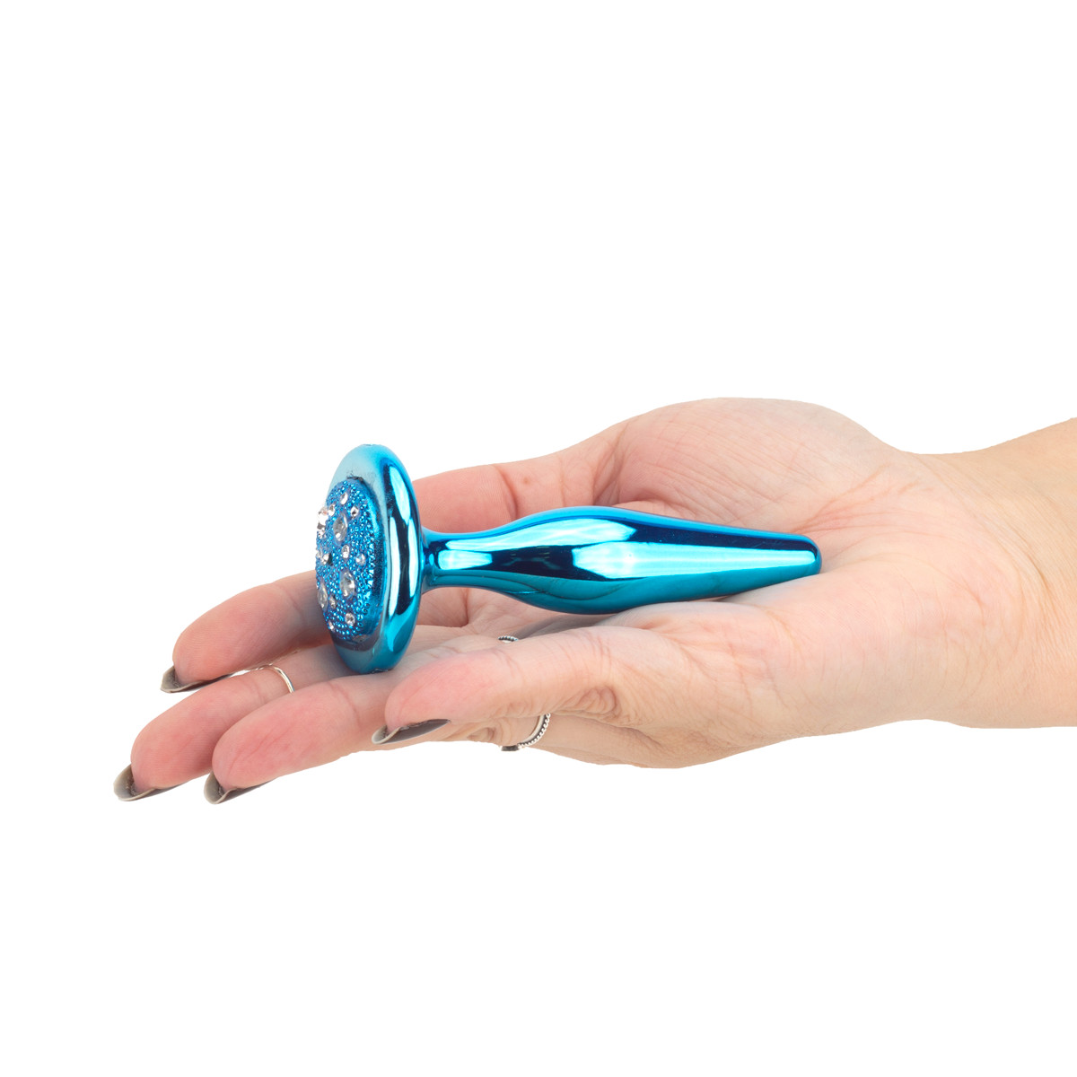 Plug Anal Slim com Pedras Cravejadas na Base by Ana Canziani - Hard | 7,7 x 2 cm | Disponível em 5 Cores - 14