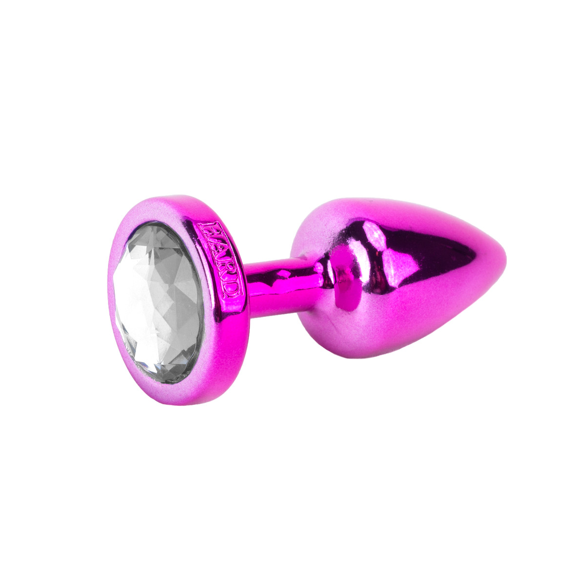 Plug Anal Pink no tamanho "P" em ABS Atóxico com Formato Cônico e Detalhe de Joia - Hard Less | 6 x 2,6 cm | Disponivel em 5 Cores - 3
